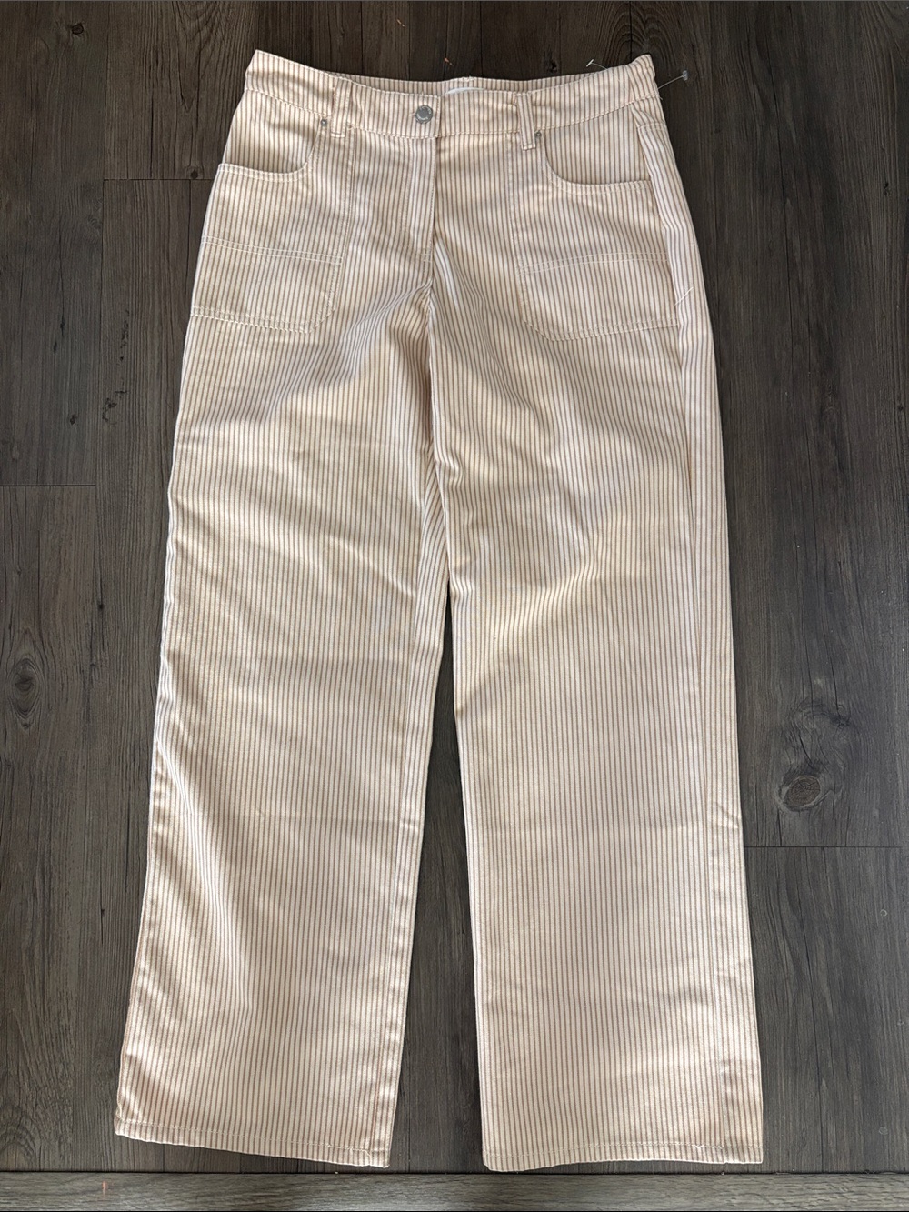 Cali 1850 Horizontal Stripe Carpenter Jeans Size 9 ( Juniors) NWOT